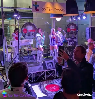 Filming the ABBA tribute band